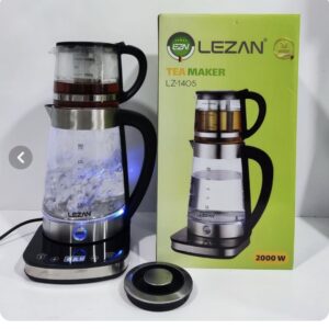 چای ساز لیزان مدل LZ1405 ظرفیت ۲.۵ لیتر با کتری استیل ضد زنگ
